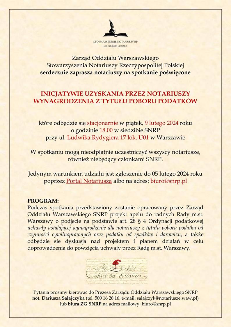 Działalność Oddziału SNRP